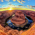 Sunset Over Horseshoe Bend Wide Angle - Page - Arizona
